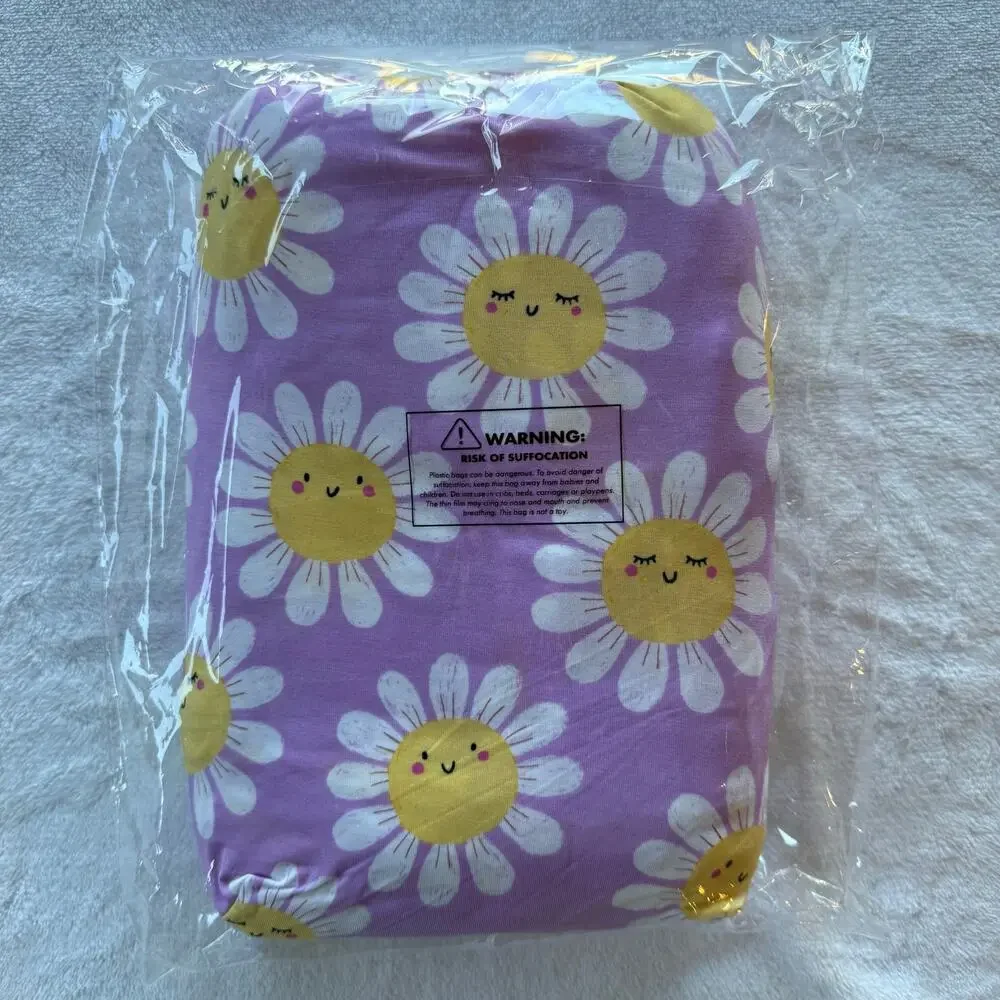 NEW Little Sleepies Flower Power Twin Sheet Set